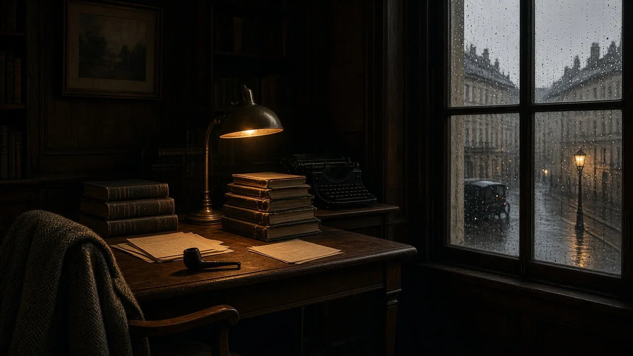 A mid-century scholar's study