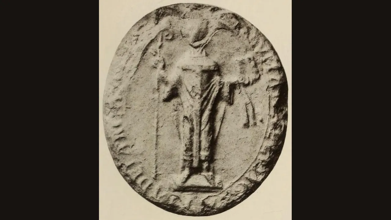 Seal of Anselm of Canterbury, 1093 to 1109 (Wikimedia Commons, public domain)