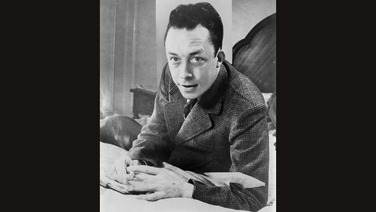 Albert Camus after his Nobel Prize (Wikimedia Commons, public domain)