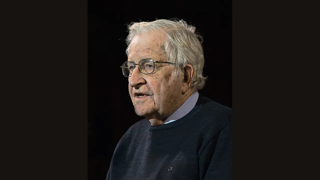 Noam Chomsky in 2017 (Wikimedia Commons, CC BY-SA)