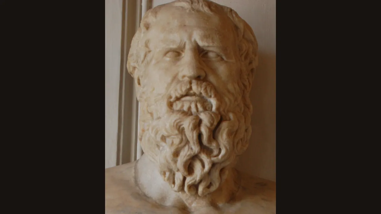 Bust traditionally identified as Heraclitus, Capitoline Museums (Wikimedia Commons, CC BY-SA)