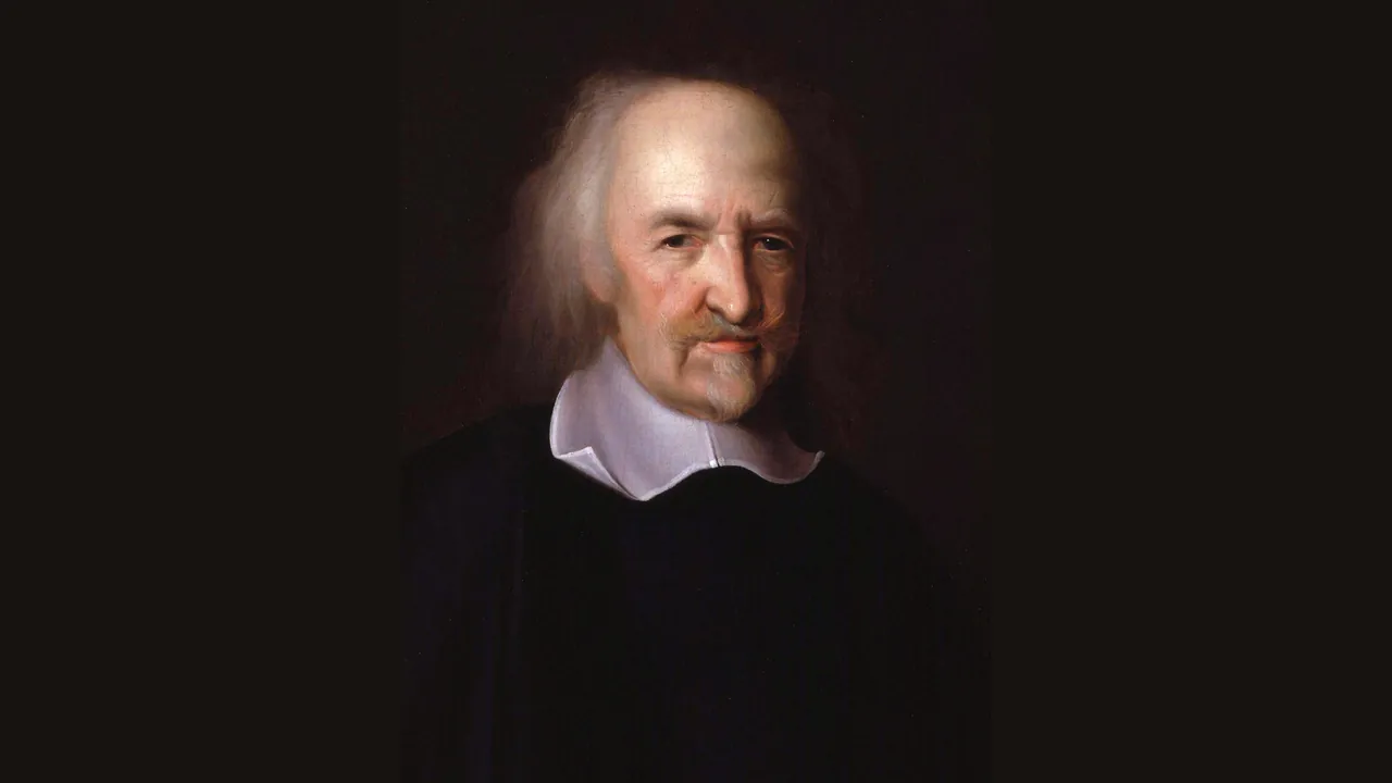 Portrait of Thomas Hobbes by John Michael Wright (Wikimedia Commons, public domain)