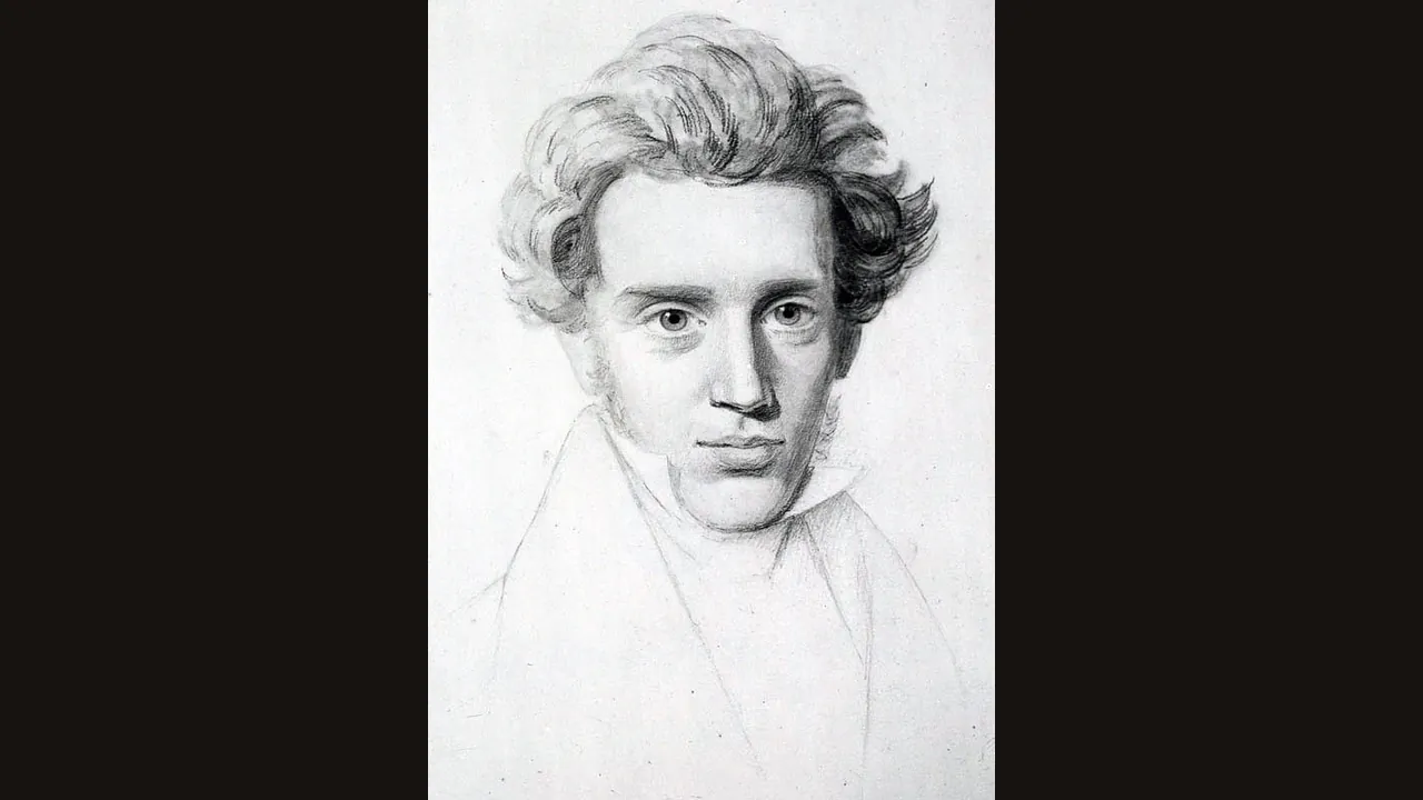 Sketch of Soren Kierkegaard (Wikimedia Commons, public domain)