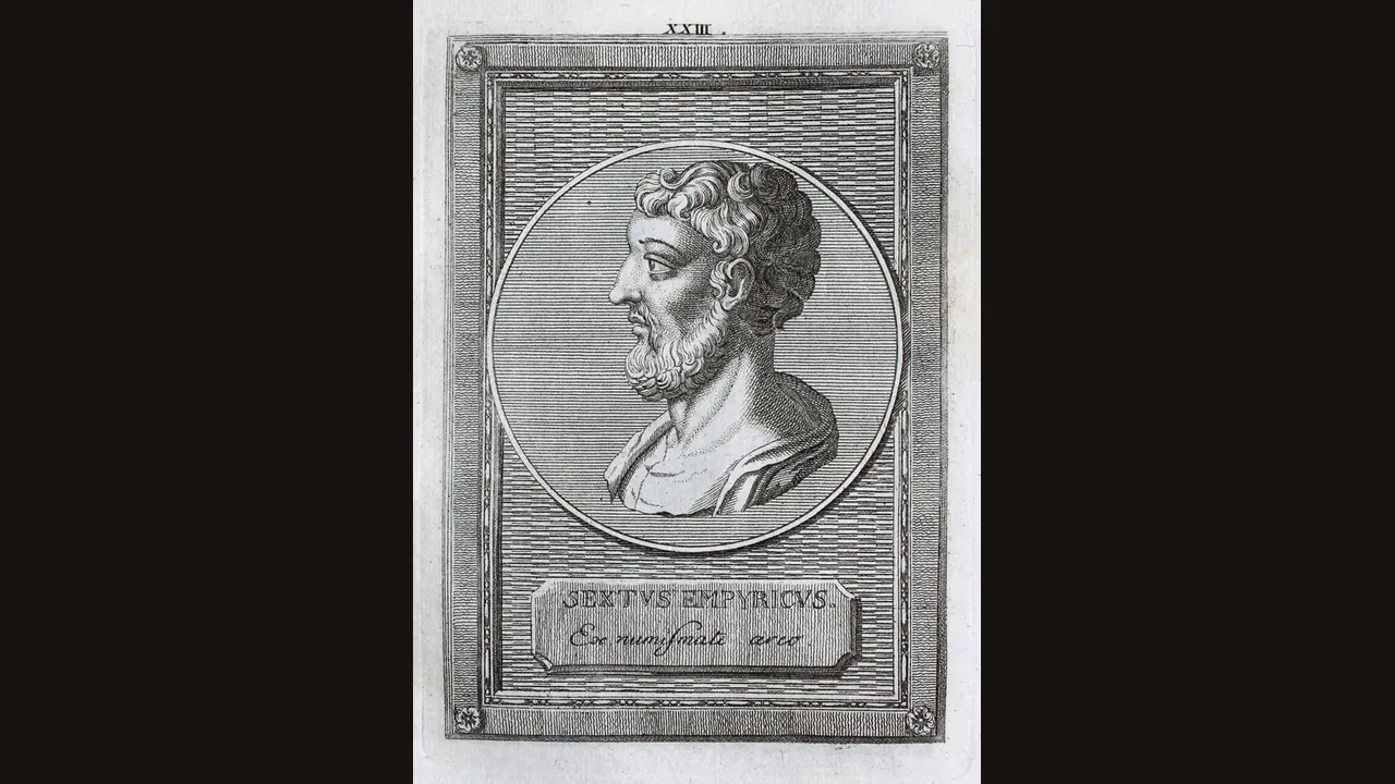 Engraving of Sextus Empiricus, 1801 (Wikimedia Commons, public domain)