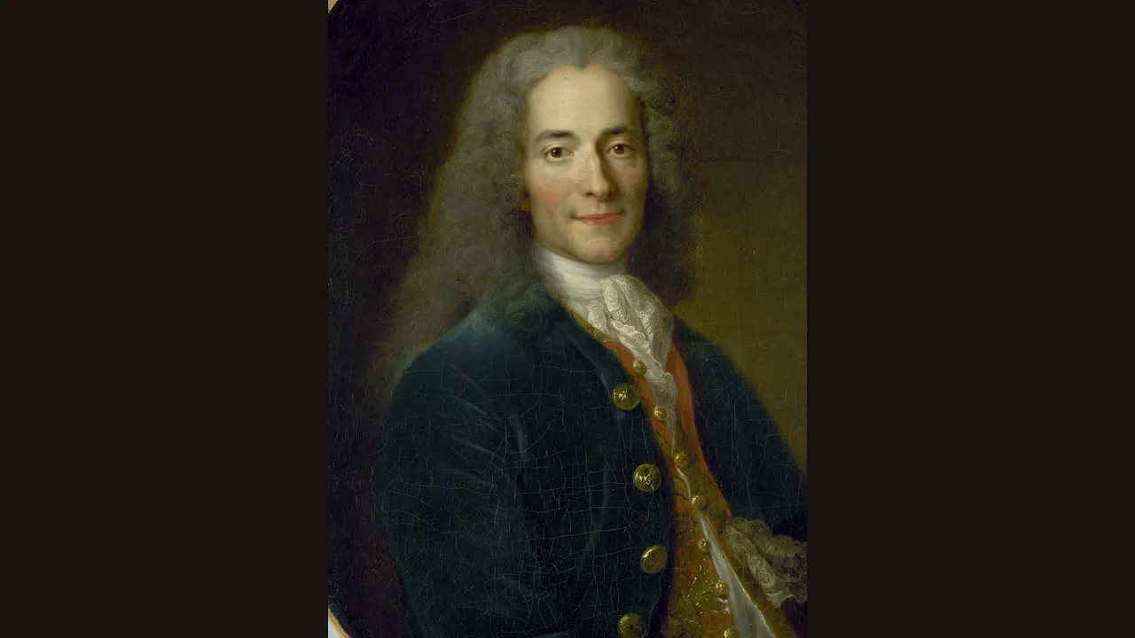 Portrait of Voltaire in 1718 (Wikimedia Commons, public domain)