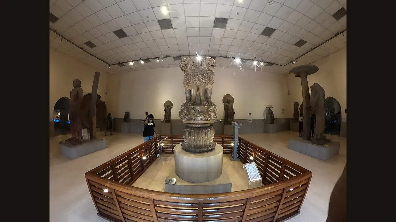 The Lion Capital of Ashoka at Sarnath (photograph via Wikimedia Commons)