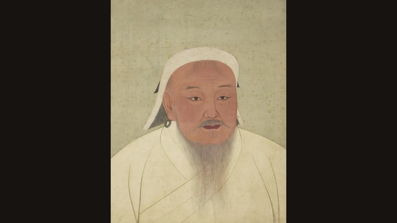 Traditional portrait of Genghis Khan (Wikimedia Commons)