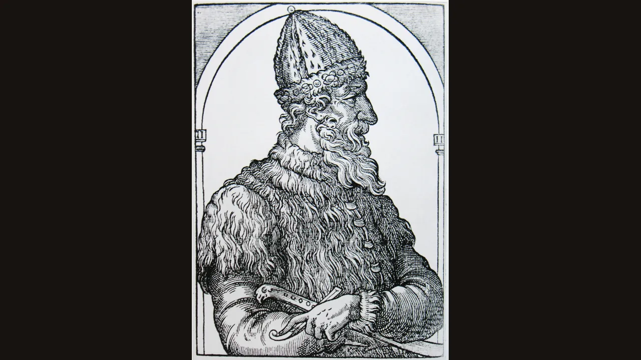 Ivan III, from a 16th century manuscript (Wikimedia Commons)