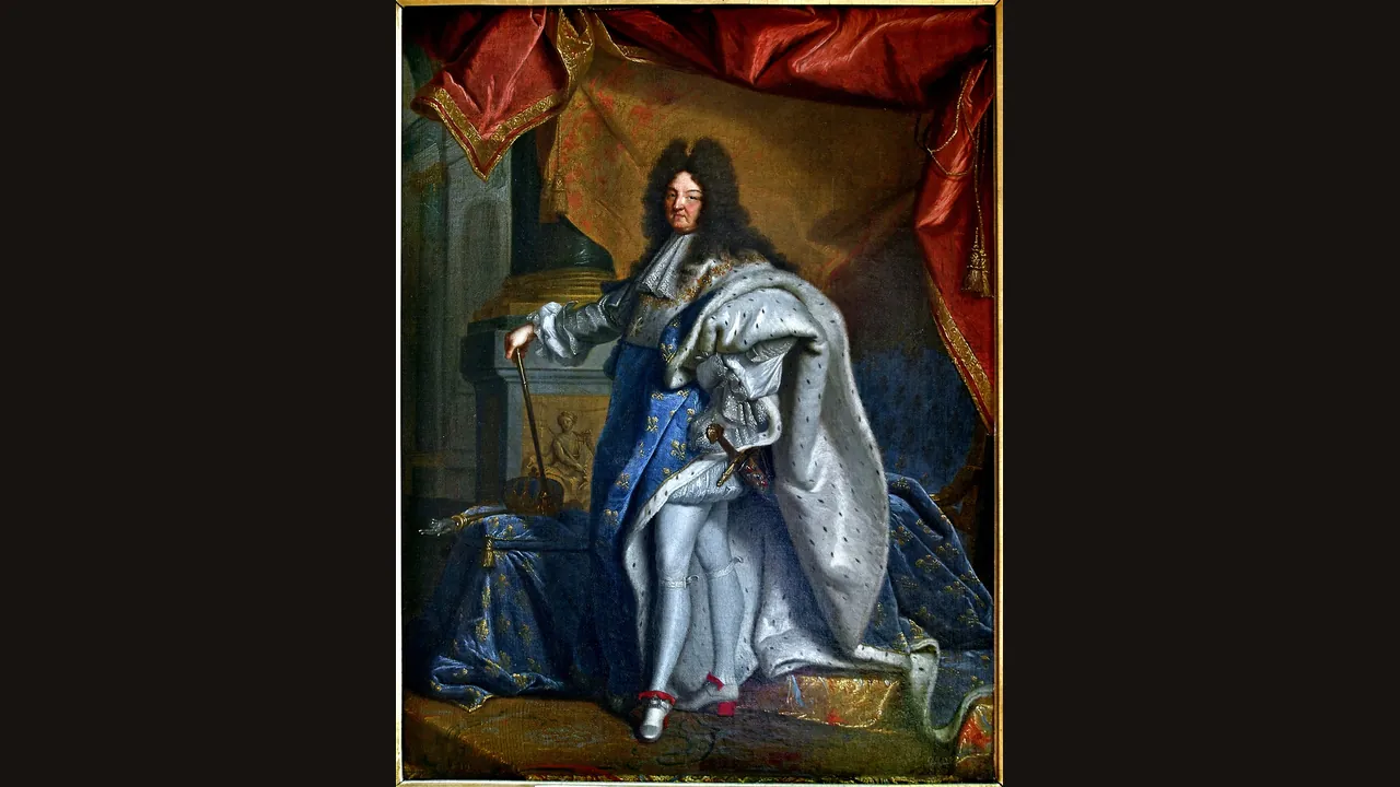 Louis XIV, portrait by Hyacinthe Rigaud (Wikimedia Commons)