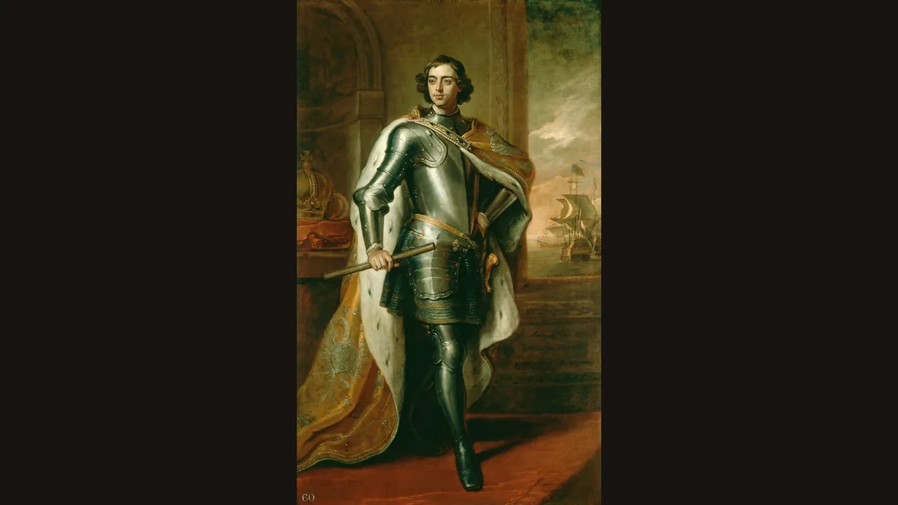 Peter the Great, portrait by Godfrey Kneller (Wikimedia Commons)