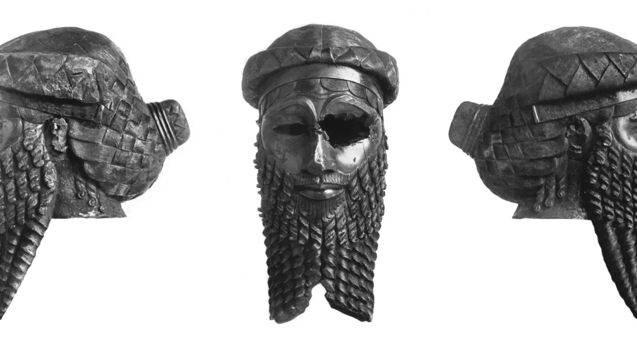 Bronze head of an Akkadian king, often identified as Sargon, from Nineveh (Iraq Museum, photograph via Wikimedia Commons)