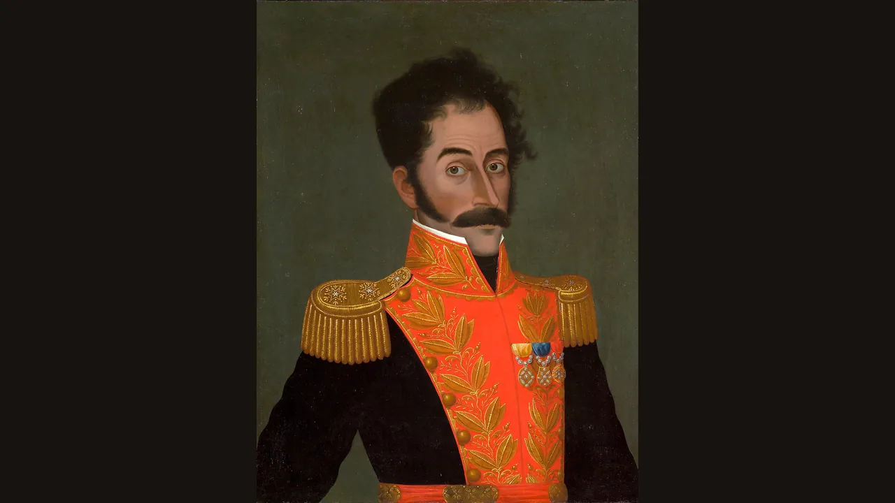 Simon Bolivar, portrait by Jose Gil de Castro (Wikimedia Commons)