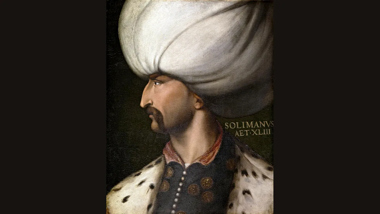 Suleiman the Magnificent, portrait by Cristofano dell'Altissimo (Wikimedia Commons)