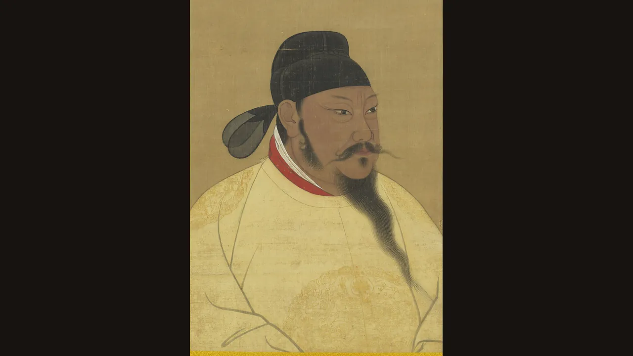 Traditional portrait of Emperor Taizong of Tang (Wikimedia Commons)