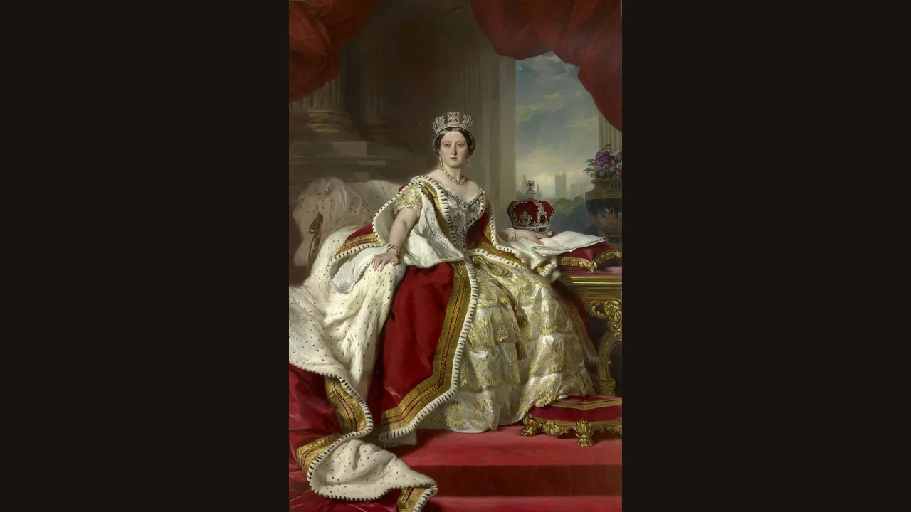 Queen Victoria in 1859, portrait by Franz Xaver Winterhalter (Wikimedia Commons)
